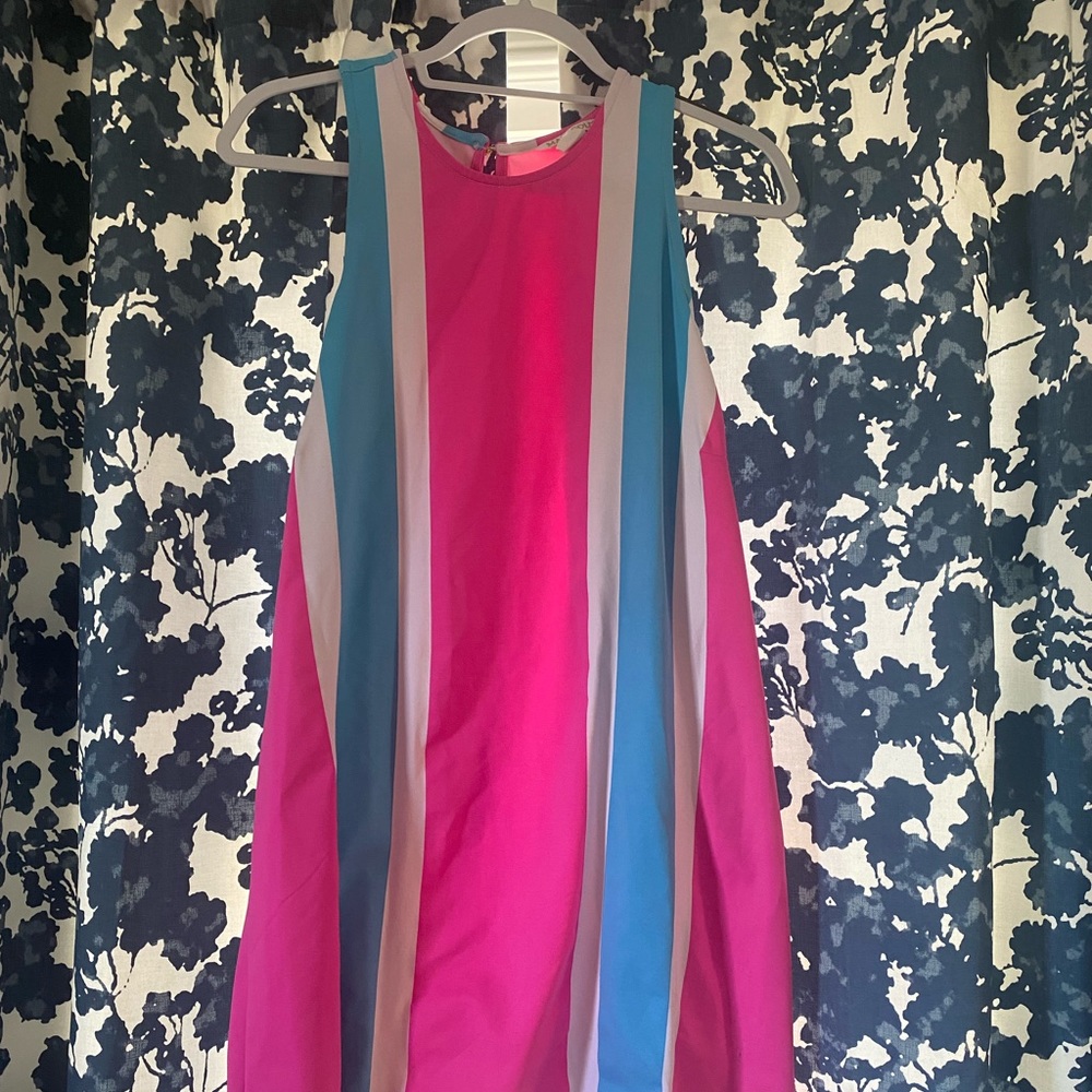 Mahi gold size extra large dress pink and blue